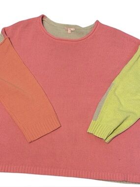 2X Lisa Todd Color Crush Candy Colorblock Sweater